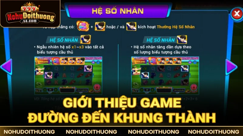 Đường Đến Khung Thành là sự kết hợp giữa siêu sao bóng đá và nổ hũ cực đỉnh