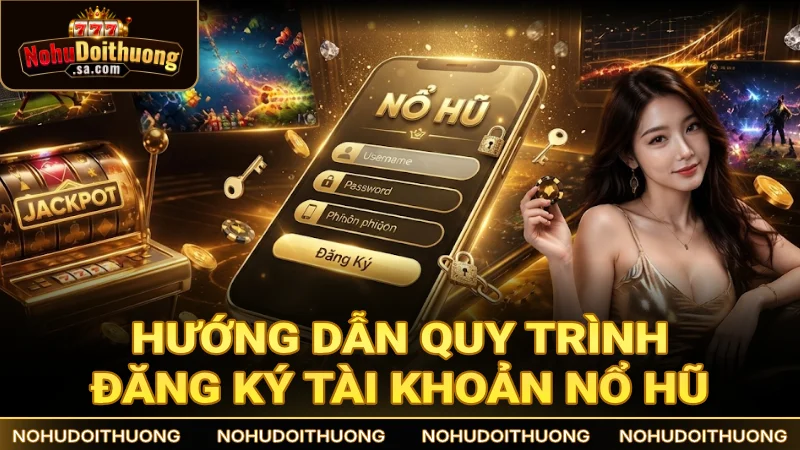 Hướng dẫn quy trình các bước đăng ký tài khoản game nổ hũ mới