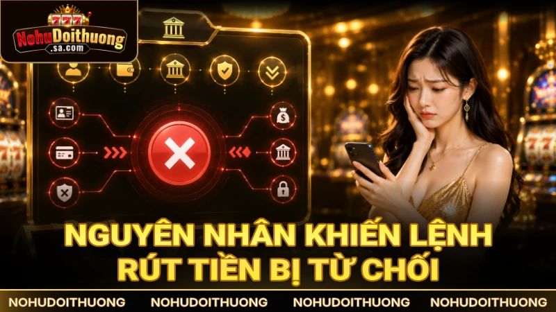 Nguyên nhân khiến lệnh rút tiền game nổ hũ bị từ chối