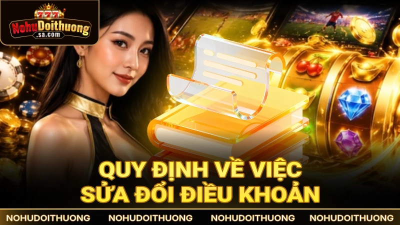 Quy định về việc sửa đổi điều khoản trên trang web