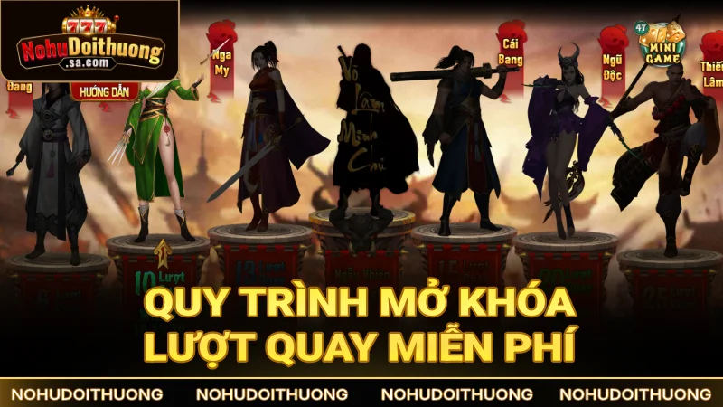 Quy trình mở khóa lượt quay miễn phí để gia tăng cơ hội thắng lớn