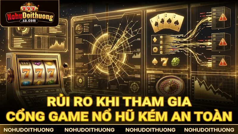 Cảnh báo rủi ro khi tham gia cổng game nổ hũ kém an toàn