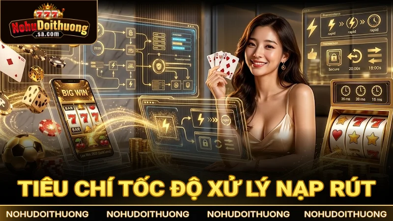 Tốc độ xử lý nạp rút trong game nổ hũ cần nhanh chóng và an toàn